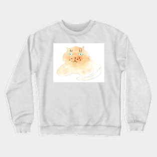 Cat, cats, animal, animals, pet, kitty, watercolor, gift, cartoon, character, illustration Crewneck Sweatshirt